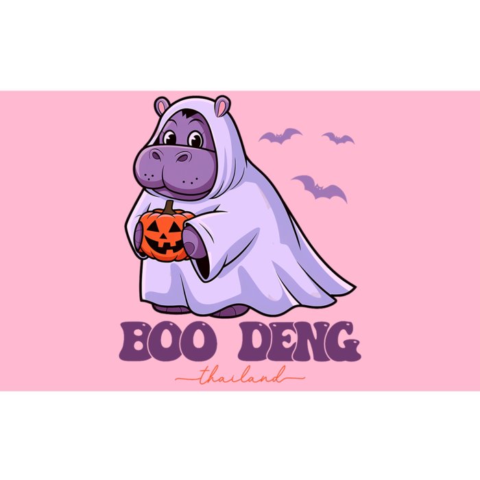 Moo Deng Cute Baby Pygmy Hippo Bouncy Pig In Thai Halloween Costume Bumper Sticker