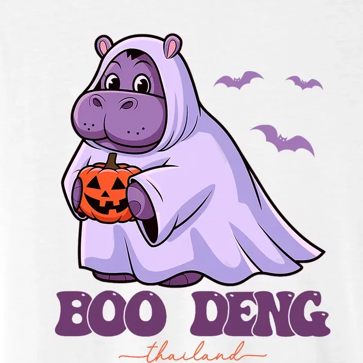 Moo Deng Cute Baby Pygmy Hippo Bouncy Pig In Thai Halloween Costume ChromaSoft Performance T-Shirt