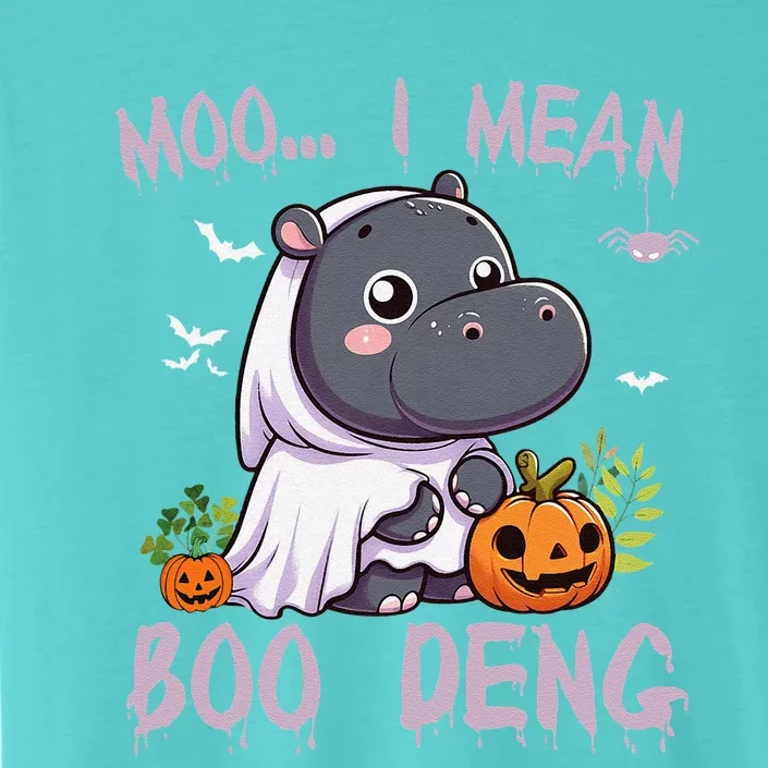 Moo Deng Cute Baby Pygmy Hippo Bouncy Pig In Thai Halloween ChromaSoft Performance T-Shirt