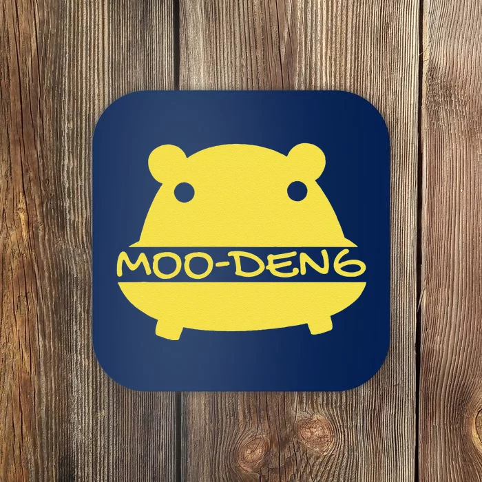 Moo Deng Clan Funny Pygmy Baby Hippo Mu Deng Hip Hop Zoo Gift Coaster