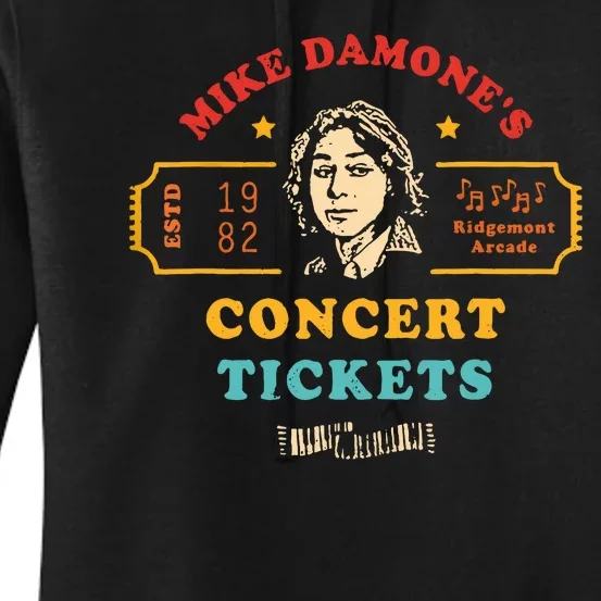 Mike Damones Concert Tickets Retro Women's Pullover Hoodie