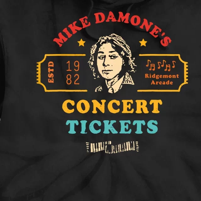 Mike Damones Concert Tickets Retro Tie Dye Hoodie