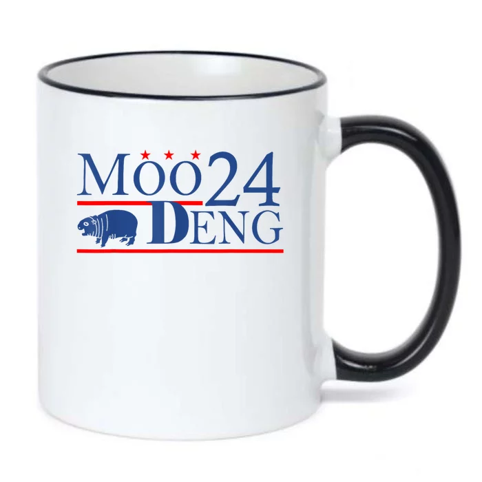 Moo Deng Cute Hippo Moo Deng Zoo For Animal Lovers Black Color Changing Mug