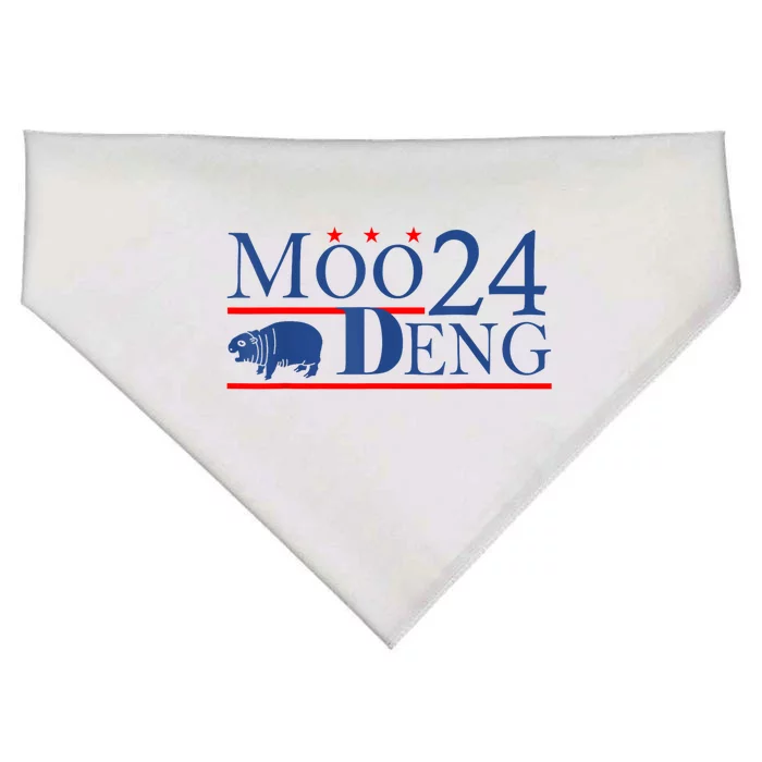 Moo Deng Cute Hippo Moo Deng Zoo For Animal Lovers USA-Made Doggie Bandana