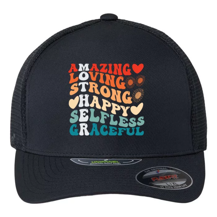 Mother Definition Cute Mothers Day Gift Flexfit Unipanel Trucker Cap