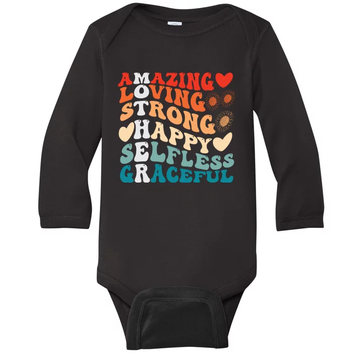 Mother Definition Cute Mothers Day Gift Baby Long Sleeve Bodysuit