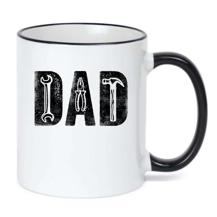 Mechanic Dad Classic Bold Font FatherS Day Repairman Daddy Black Color Changing Mug