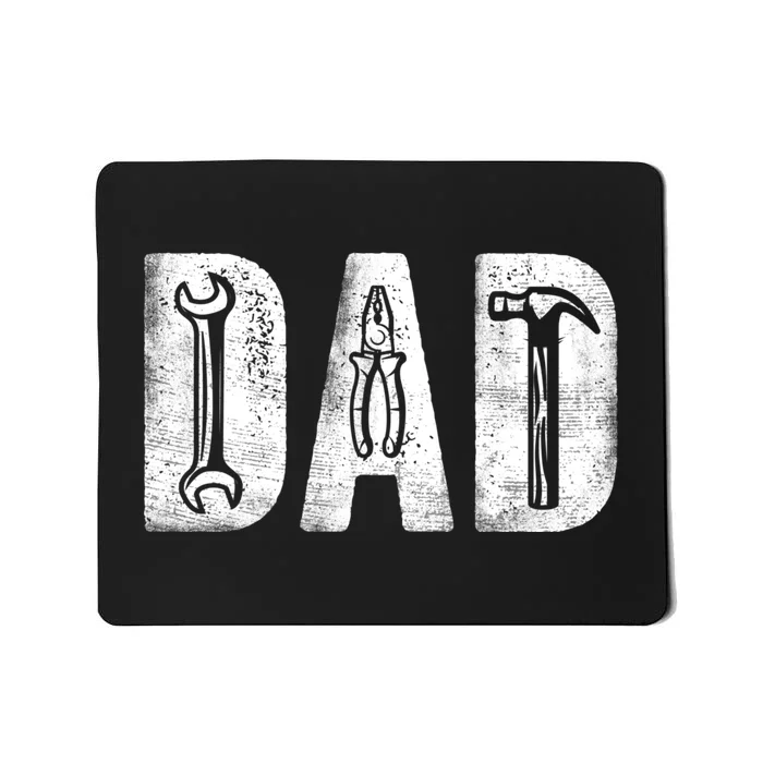 Mechanic Dad Classic Bold Font FatherS Day Repairman Daddy Mousepad