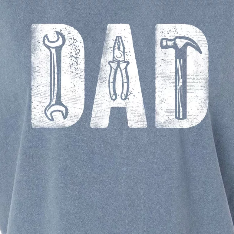 Mechanic Dad Classic Bold Font FatherS Day Repairman Daddy Garment-Dyed Women's Muscle Tee