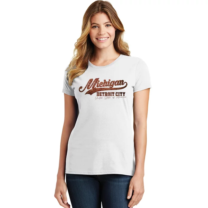 Michigan Detroit City Bricks Women's T-Shirt