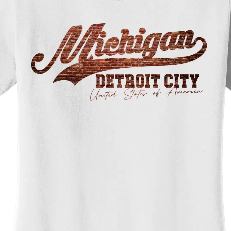 Michigan Detroit City Bricks Women's T-Shirt