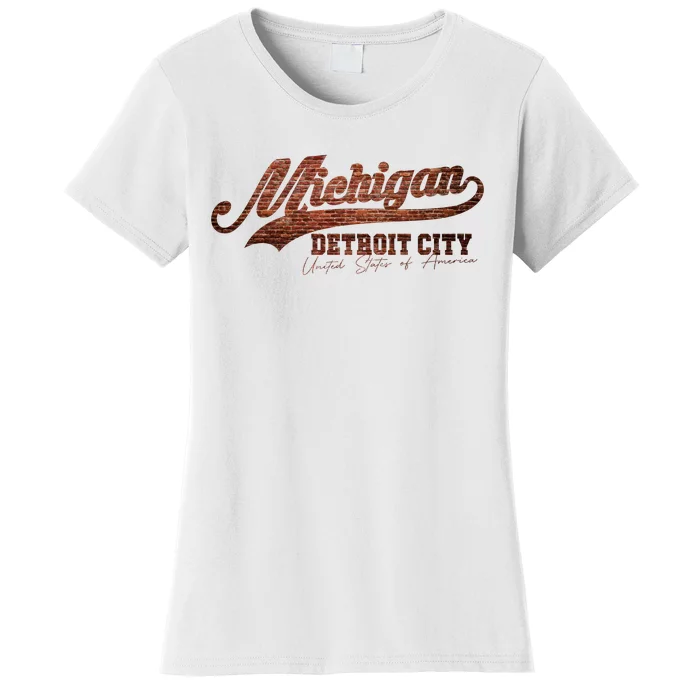 Michigan Detroit City Bricks Women's T-Shirt