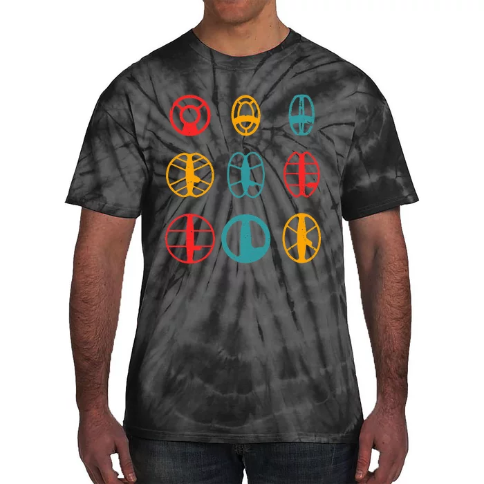 Metal Detecting Coils Cool Metal Detectorist Detecting Lover Tie-Dye T-Shirt