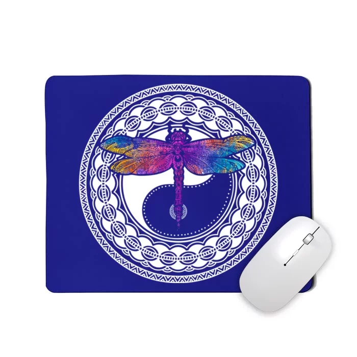 Mandala Dragonfly Cute Gift Magical Dragonflies Yin Yang Yoga Great Gift Mousepad