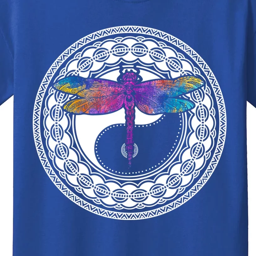 Mandala Dragonfly Cute Gift Magical Dragonflies Yin Yang Yoga Great Gift Kids T-Shirt