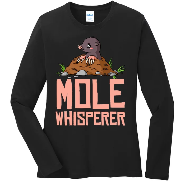 Mole Day Chemistry Hunter Chemist Ladies Long Sleeve Shirt