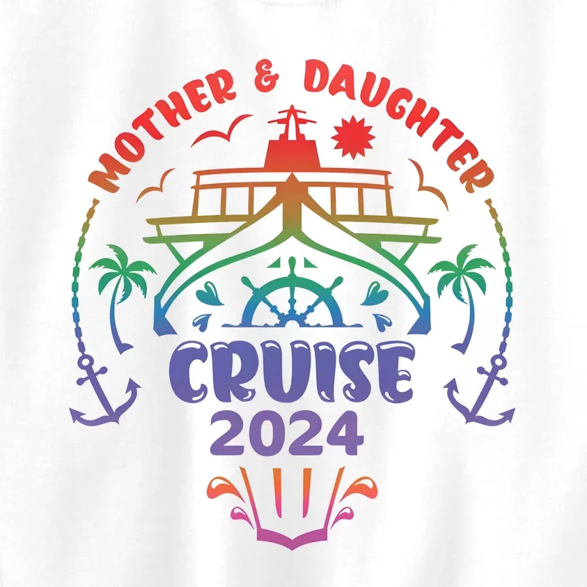 Mother Daughter Cruise 2024 Cruising Matching Team Kids Sweatshirt