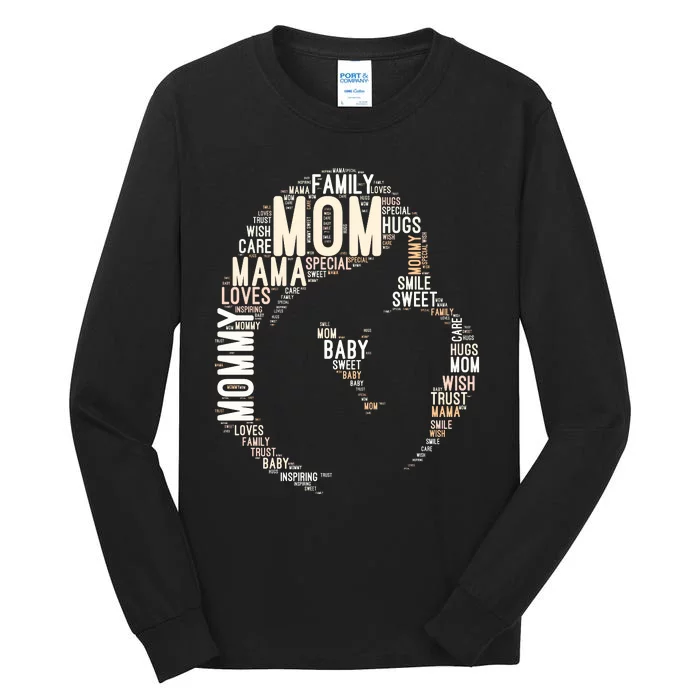 MotherS Day Celebration Mom And Baby Love Tall Long Sleeve T-Shirt