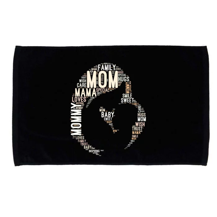 MotherS Day Celebration Mom And Baby Love Microfiber Hand Towel