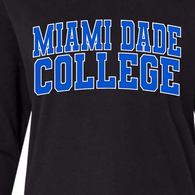 Miami Dade College Womens Cotton Relaxed Long Sleeve T-Shirt