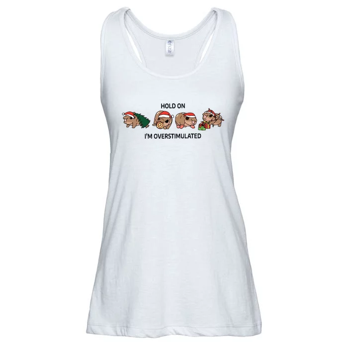 Moo Deng Christmas Ladies Essential Flowy Tank