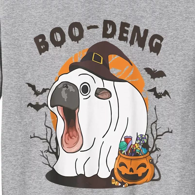 Moo Deng Cute Baby Pygmy Hippo Bouncy Pig In Thai Halloween Sweatshirt