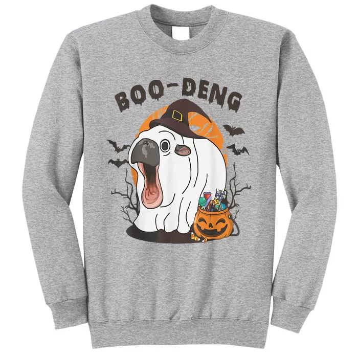 Moo Deng Cute Baby Pygmy Hippo Bouncy Pig In Thai Halloween Sweatshirt