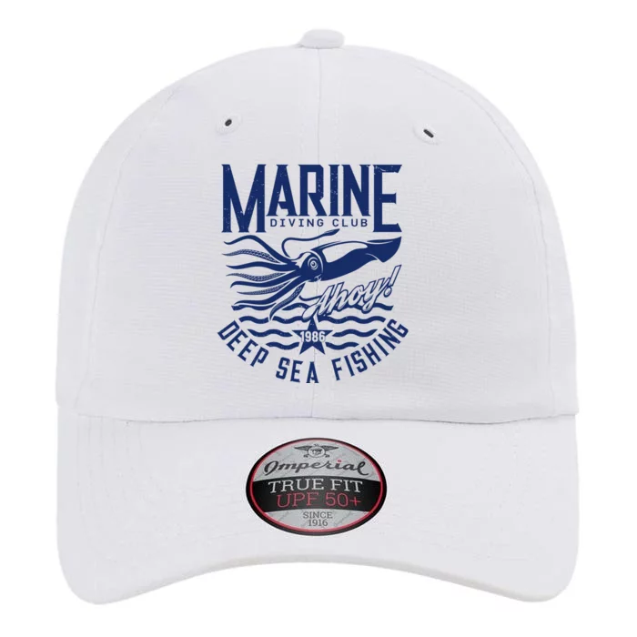 Marine Diving Club Deep Sea Fishing 1986 The Original Performance Cap