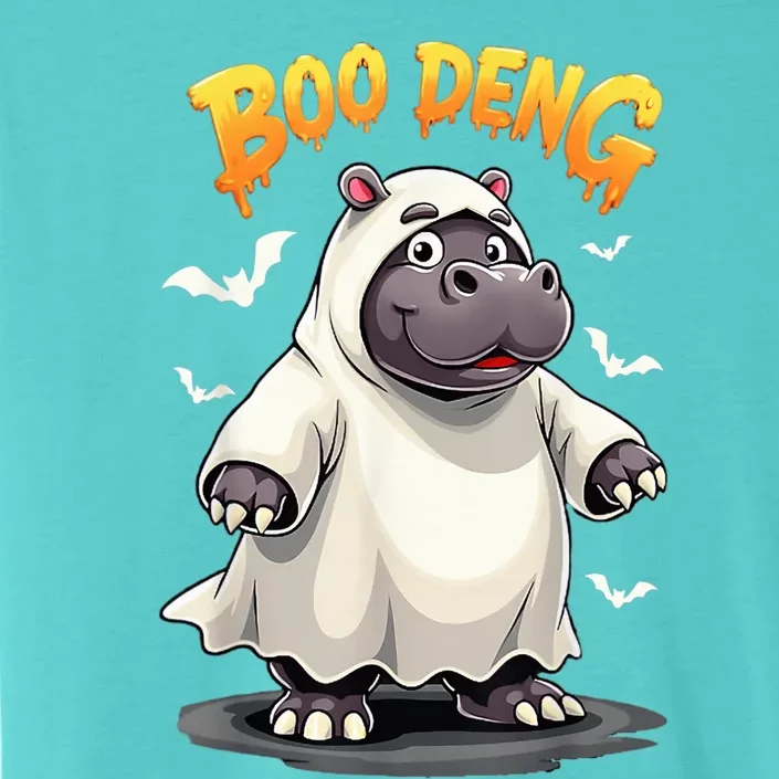 Moo Deng Cute Baby Pygmy Hippo Bouncy Pig In Thai Halloween ChromaSoft Performance T-Shirt