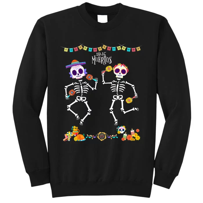 Mexican Dia De Los Muertos Day Of The Dead Skeleton Dancing Sweatshirt