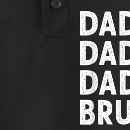 Men Dada Daddy Dad Bruh Funny Fathers Day Gift Dry Zone Grid Performance Polo