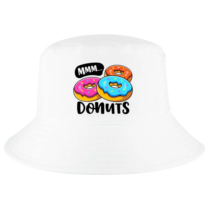 Mmm Donuts Donut Lover Funny Girl Women Doughnut Squad Food Cool Comfort Performance Bucket Hat