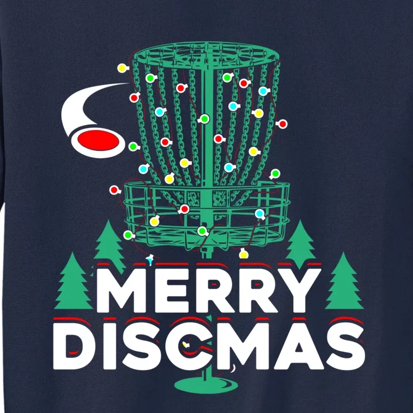 Merry Discmas Disc Golf Frisbee Christmas Xmas Funny Tall Sweatshirt