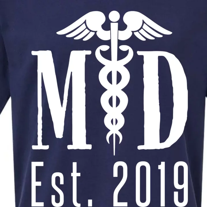 M D Degree 2019 Medical Student Physician Doctor Graduation Great Gift Sueded Cloud Jersey T-Shirt