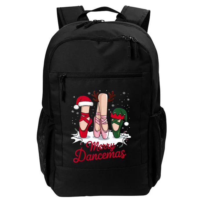 Merry Dancemas Dance Ballerina Pointe Shoe Christmas Ballet Tank Top Daily Commute Backpack