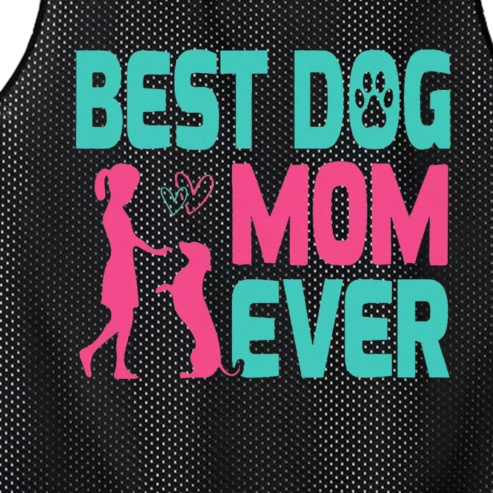 Mothers Day Dog Mom Best Dog Mom Ever Mesh Reversible Basketball Jersey Tank