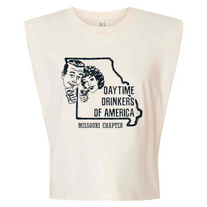 Missouri Daytime Drinkers Beer Wine Garment-Dyed Women's Muscle Tee