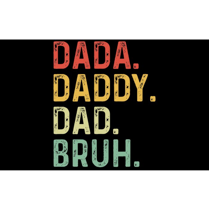 Men Dada Daddy Dad Bruh Fathers Day Vintage Funny Father Bumper Sticker