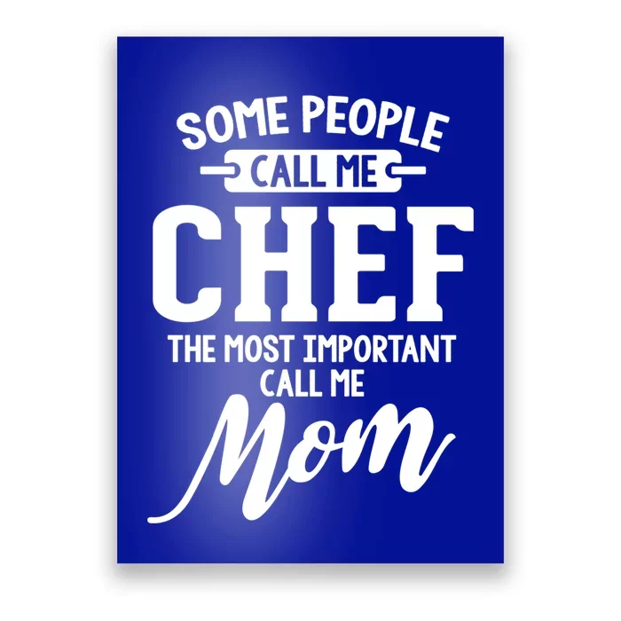 Mothers Day Design Chef Mom Gift Poster