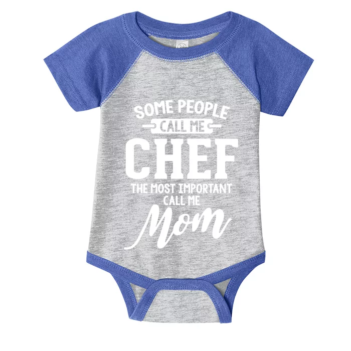 Mothers Day Design Chef Mom Gift Infant Baby Jersey Bodysuit