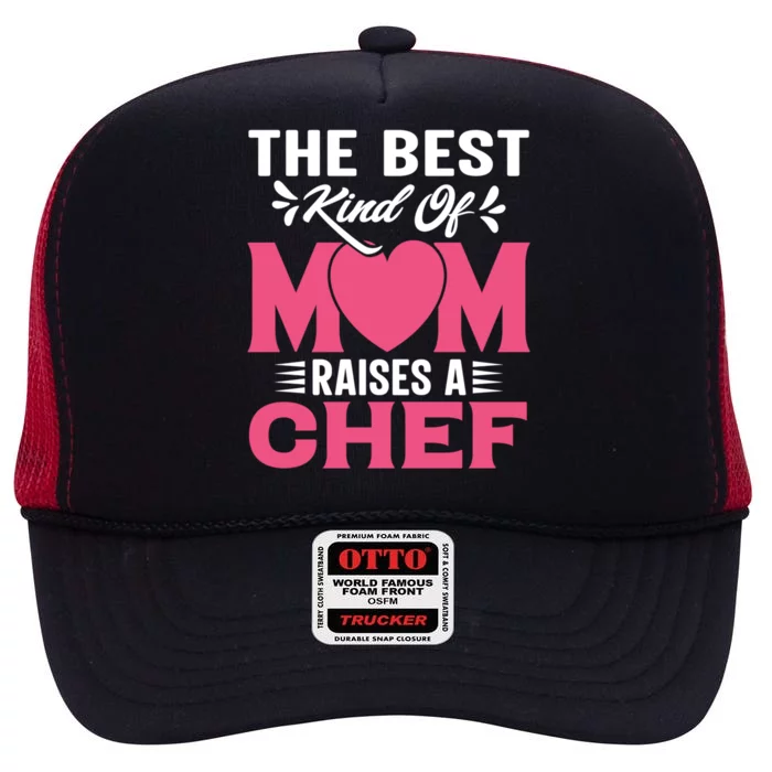 Mothers Day Design For Chef Mom Gift High Crown Mesh Trucker Hat