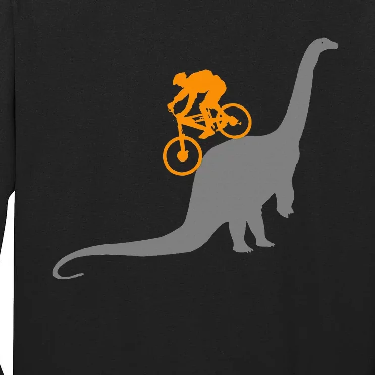 Mtb Dinosaur Dino Bike Mountain Bicycle Sport Tall Long Sleeve T-Shirt