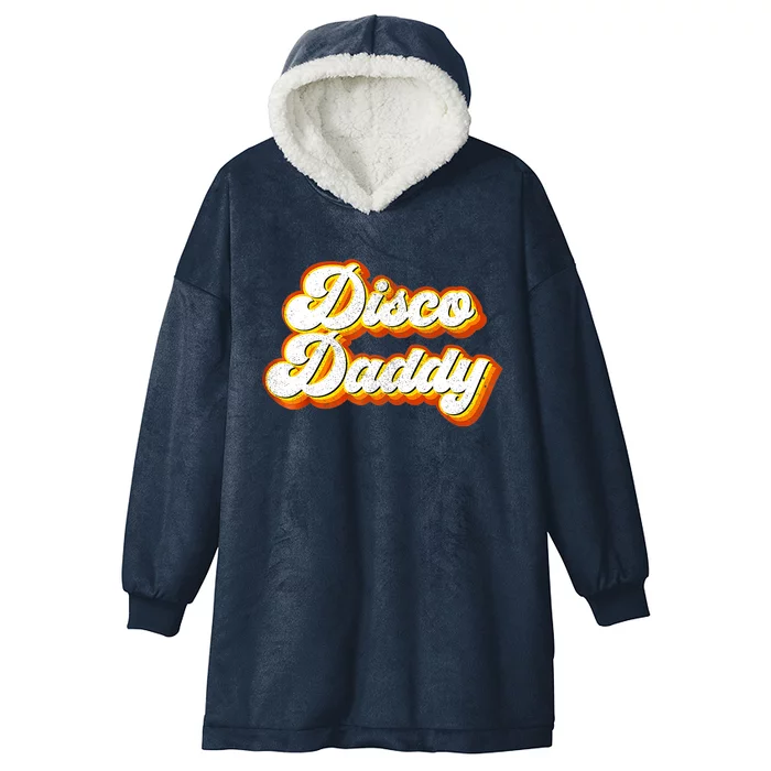 Mens Disco Daddy Retro Matching 60's 70s Party Costume Dad Hooded Wearable Blanket