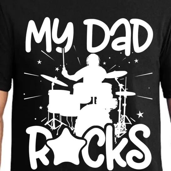 My Dad Drummer Drumming Drums Musician Rock Band Metal Meaningful Gift Pajama Set