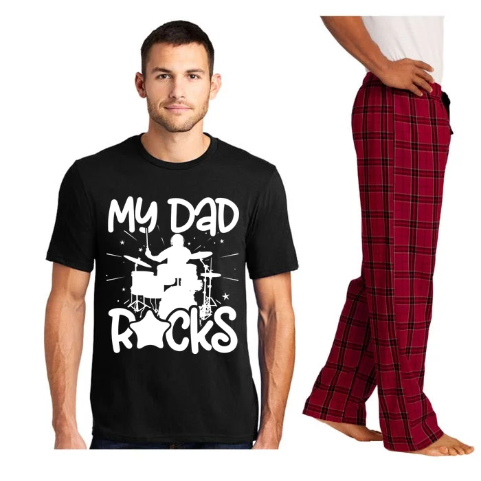 My Dad Drummer Drumming Drums Musician Rock Band Metal Meaningful Gift Pajama Set