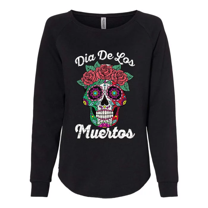 Mexican Dia De Los Muertos Day Of The Dead Womens California Wash Sweatshirt