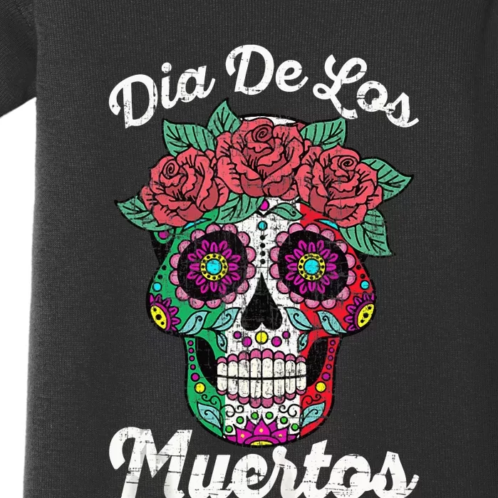 Mexican Dia De Los Muertos Day Of The Dead Baby Bodysuit