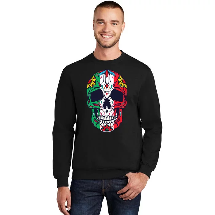 Mexican Dia De Los Muertos Day Of The Dead Sugar Skull Sweatshirt