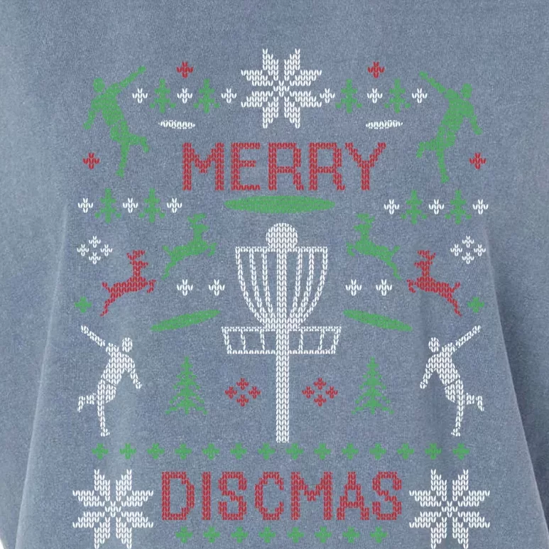 Merry Discmas Disc Golf Ugly Christmas Sweater Party Cool Gift Cool Gift Garment-Dyed Women's Muscle Tee