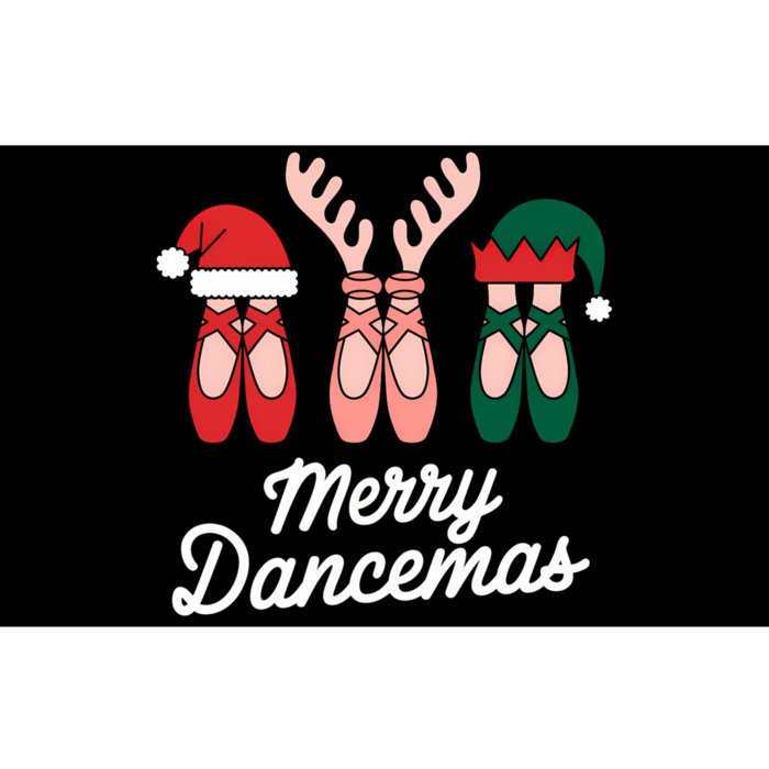 Merry Dancemas Dance Ballerina Pointe Shoe Christmas Bumper Sticker